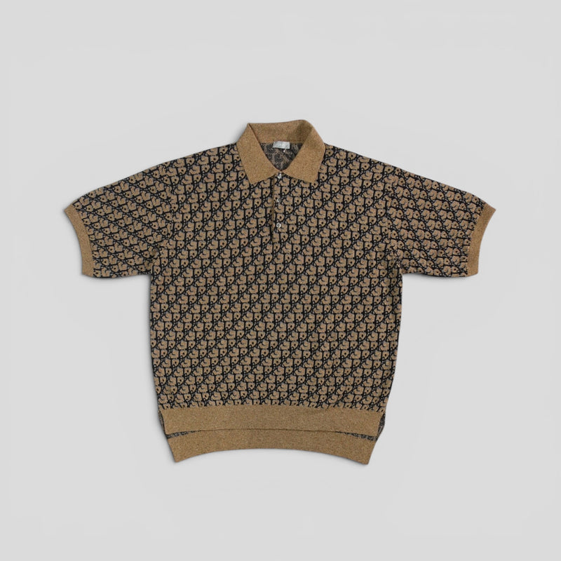 Dior X Cactus Jack Oblique Polo in Beige