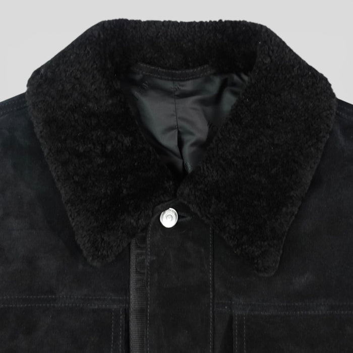 Dior Black Suede Jacket in Black