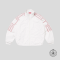 Supreme Embroidered Spellout Track Jacket in White