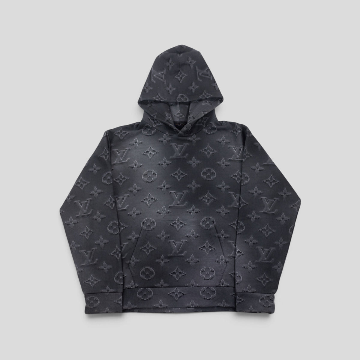 LOUIS VUITTON 2054 3D MONOGRAM HOODIE - GREY