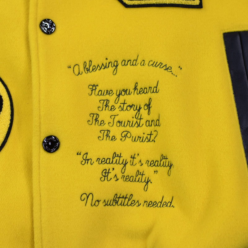 LOUIS VUITTON SS22 VARSITY JACKET - YELLOW/BLACK