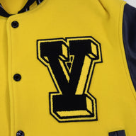 LOUIS VUITTON SS22 VARSITY JACKET - YELLOW/BLACK