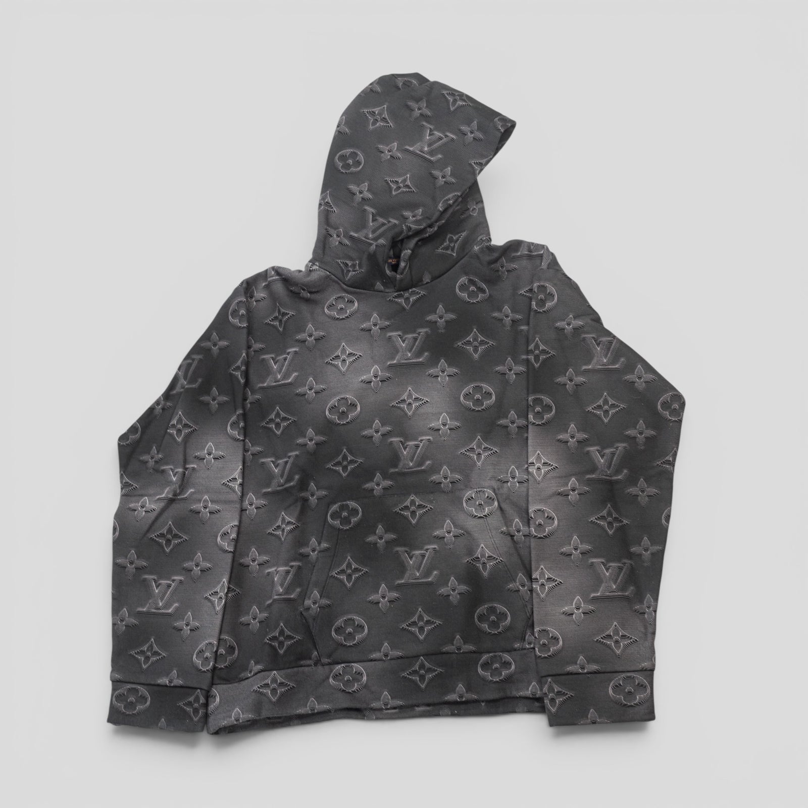 LOUIS VUITTON 2054 3D MONOGRAM HOODIE - GREY