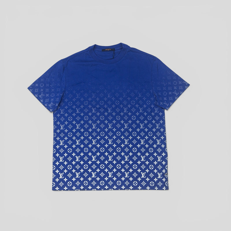 LOUIS VUITTON MONOGRAM DEGRADE T-SHIRT - BLUE/WHITE
