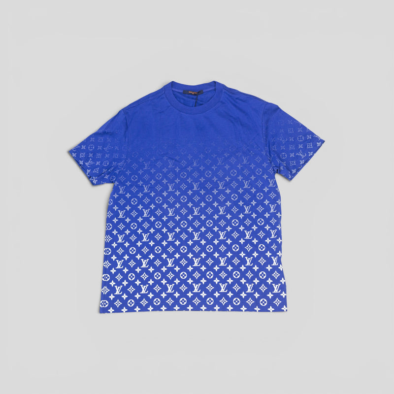 LOUIS VUITTON MONOGRAM DEGRADE T-SHIRT - BLUE/WHITE
