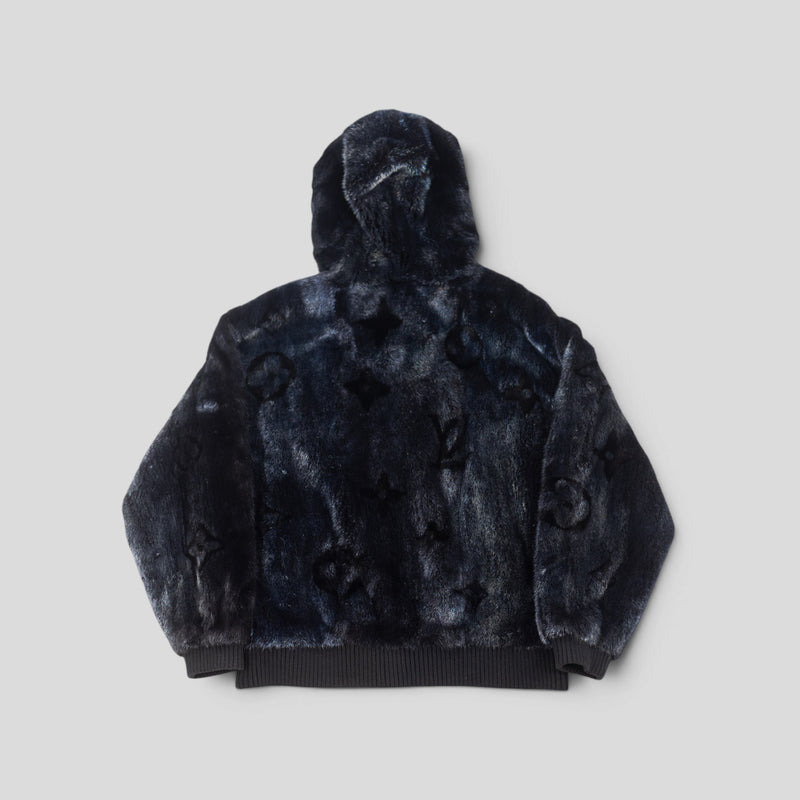 Louis Vuitton 2021 Monogram Mink Jacket in Black