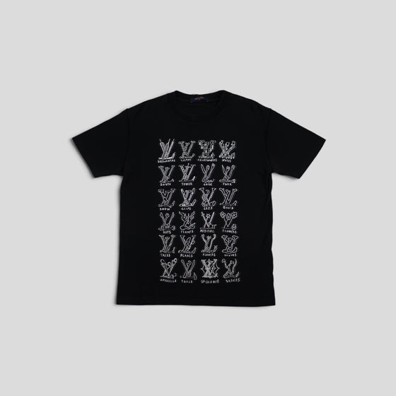 Louis Vuitton Cartoon Logos T-Shirt in Black, authenticated Louis Vuitton at CLB XXIII