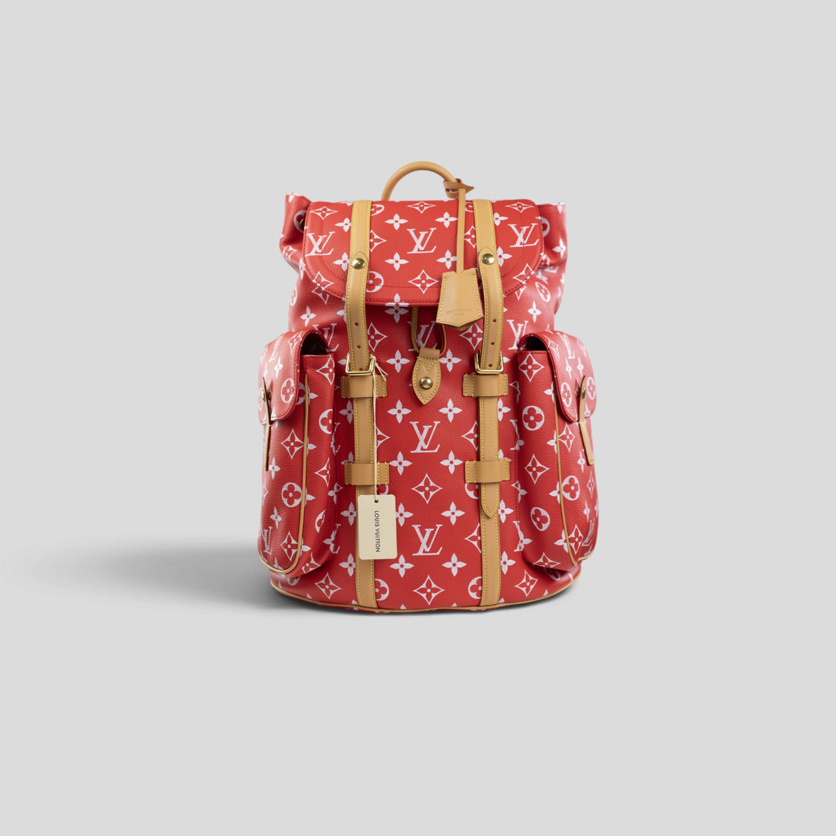Louis Vuitton Christopher LV Buttersoft MM in Red