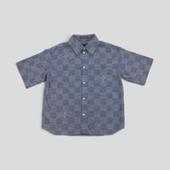 Louis Vuitton Damier Chambray Denim Shirt in Blue