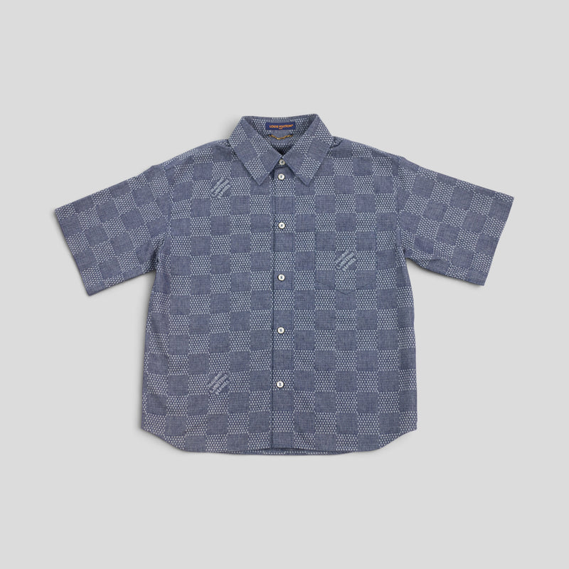 Louis Vuitton Damier Chambray Denim Shirt in Blue