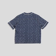 Louis Vuitton Damier Denim Baseball Shirt in Blue