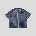 Louis Vuitton Damier Denim Baseball Shirt in Blue