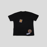 Louis Vuitton Damier Graphic Signature Short Sleeve Crewneck in Black