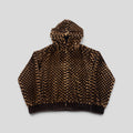 Louis Vuitton Damier Intarsia Mink Zipped Hoodie in Brown