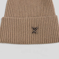 Louis Vuitton Damier LV Badge Beanie in Brown