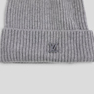 Louis Vuitton Damier LV Badge Beanie in Grey
