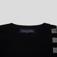 Louis Vuitton Damier Stripe Jacquard Tee in Black