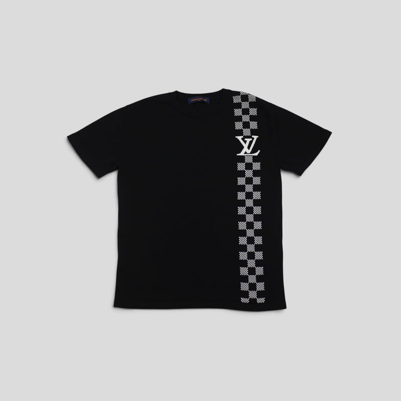 Louis Vuitton Damier Stripe Jacquard Tee in Black