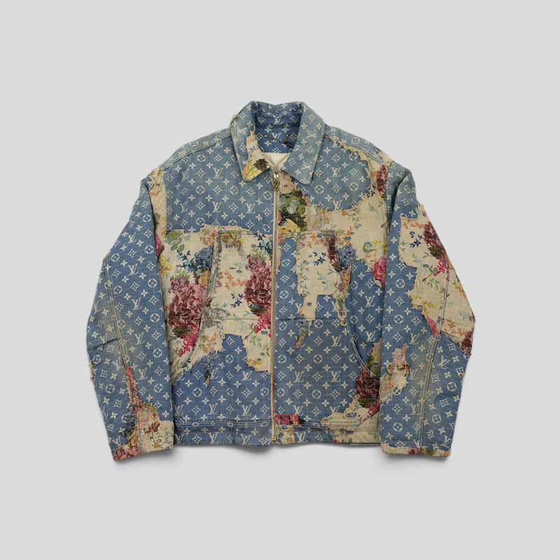 Louis Vuitton Destroyed Workwear Denim Jacket in Blue