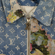 Louis Vuitton Destroyed Workwear Denim Jacket in Blue