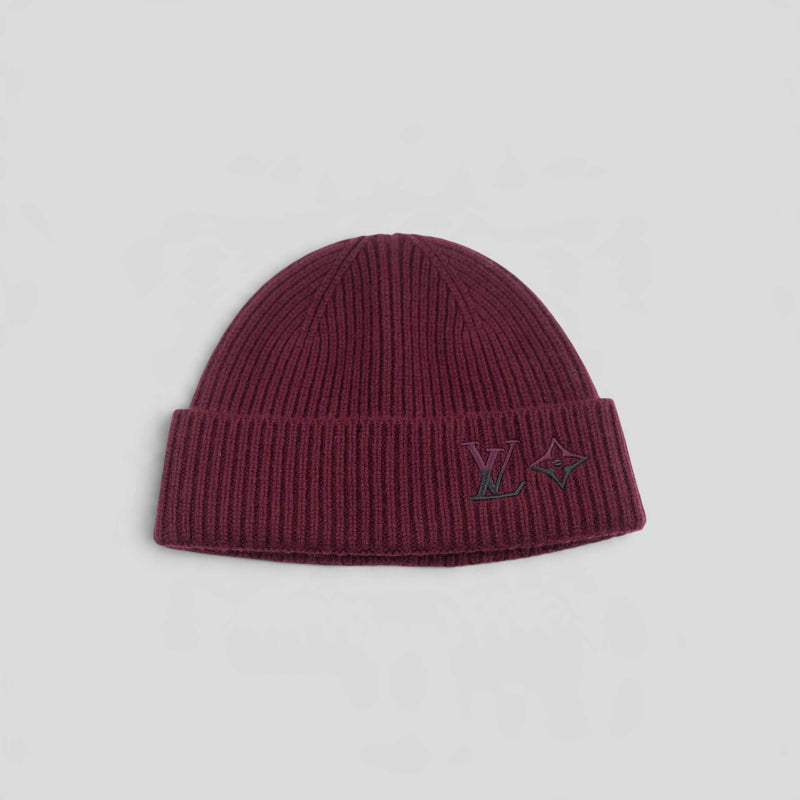 Louis Vuitton Dual Beanie in Maroon