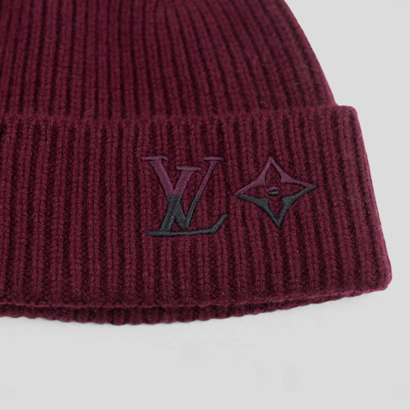 Louis Vuitton Dual Beanie in Maroon