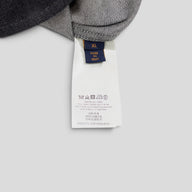 Louis Vuitton Embossed Monogram Baseball Denim Shirt in Black