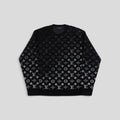 Louis Vuitton Gradient Monogram Fil Coupe Crewneck in Black