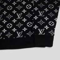 Louis Vuitton Gradient Monogram Fil Coupe Crewneck in Black