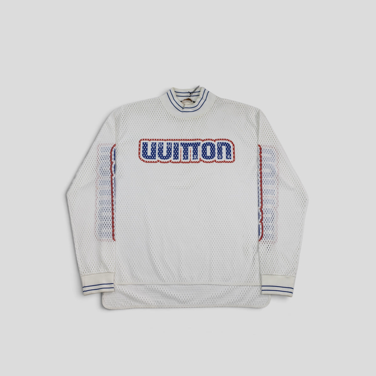 Louis Vuitton Graphic Mesh Long-Sleeved T-Shirt in White