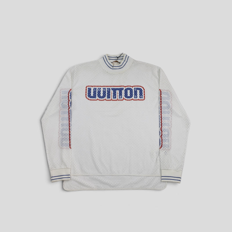 Louis Vuitton Graphic Mesh Long-Sleeved T-Shirt in White