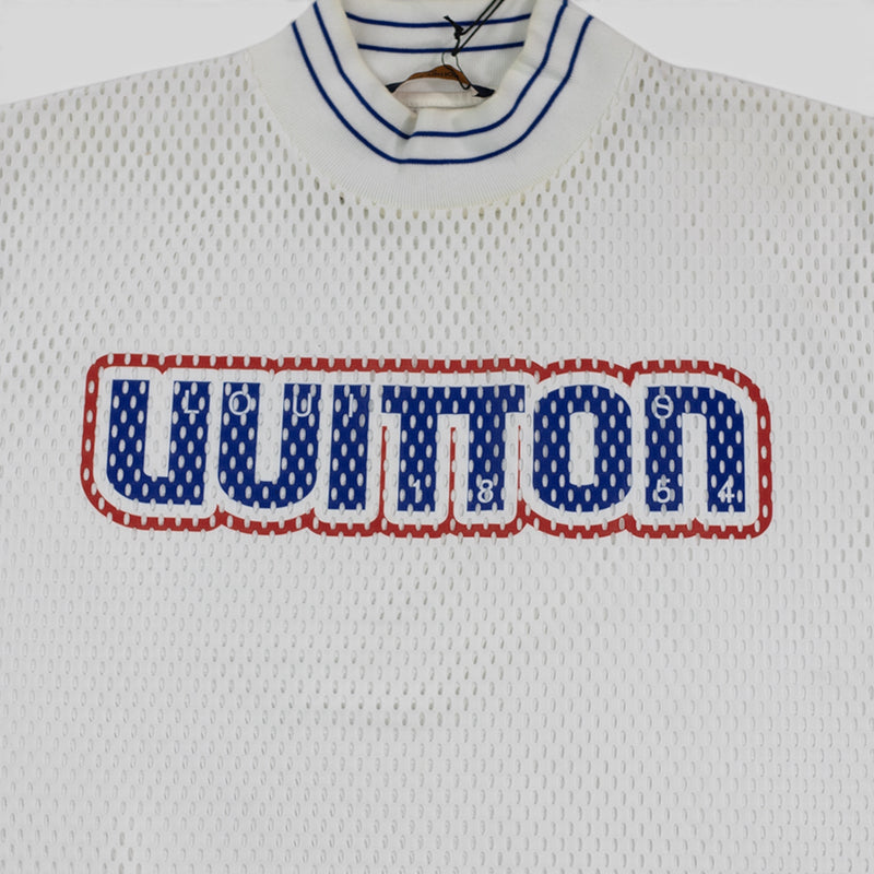 Louis Vuitton Graphic Mesh Long-Sleeved T-Shirt in White