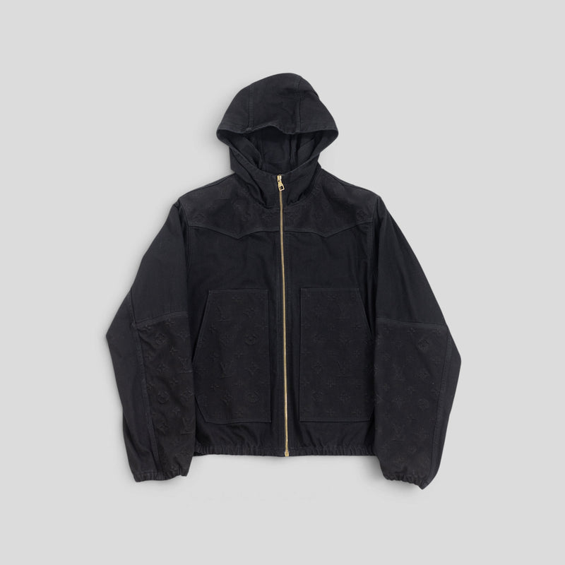 Louis Vuitton Hooded Workwear Jacket in Black