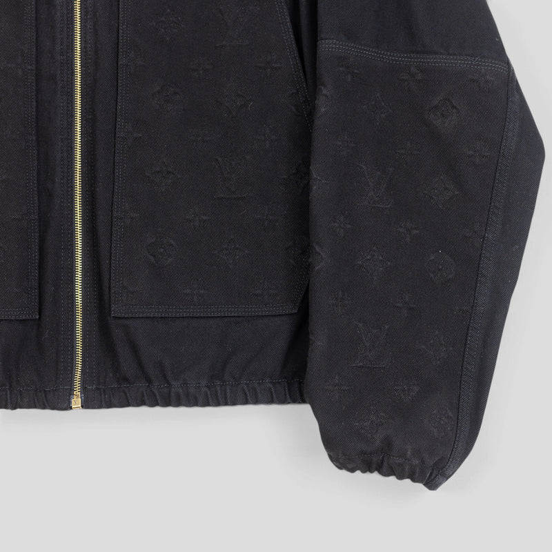 Louis Vuitton Hooded Workwear Jacket in Black