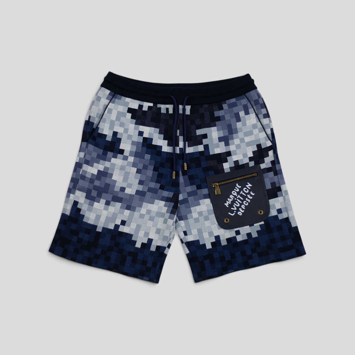 Louis Vuitton Hybrid Damoflage Shorts in Blue