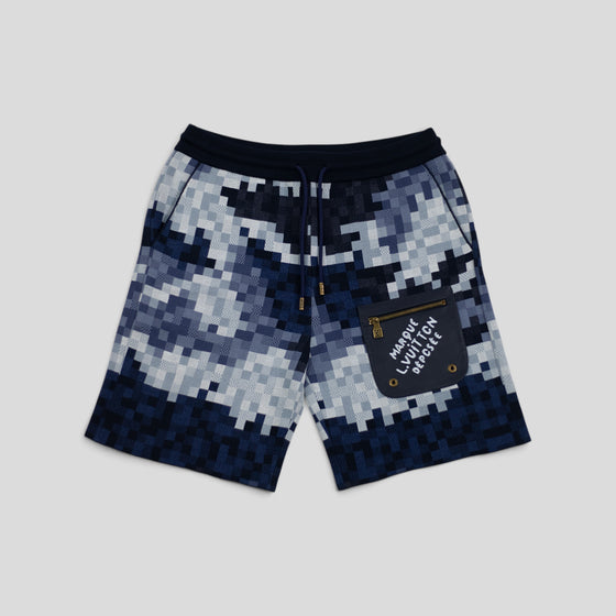 Louis Vuitton Hybrid Damoflage Shorts in Blue, authenticated Louis Vuitton at CLB XXIII