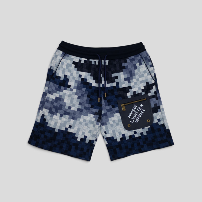 Louis Vuitton Hybrid Damoflage Shorts in Blue