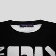 Louis Vuitton Intarsia Graphic Tee in Black