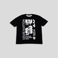 Louis Vuitton Intarsia Graphic Tee in Black
