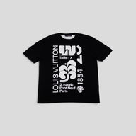 Louis Vuitton Intarsia Graphic Tee in Black