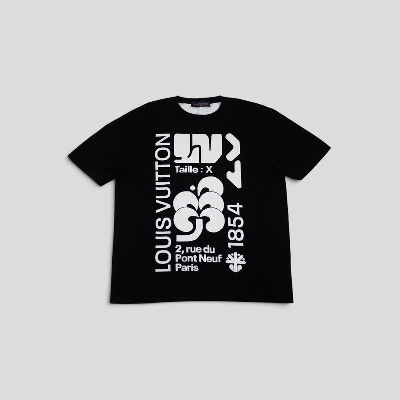 Louis Vuitton Intarsia Graphic Tee in Black