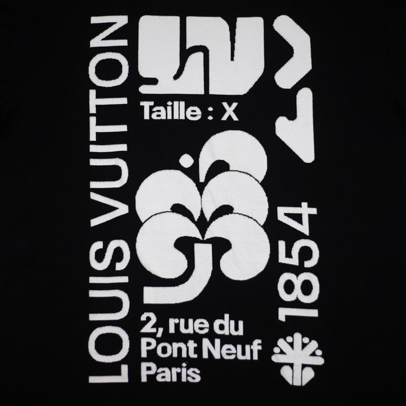 Louis Vuitton Intarsia Graphic Tee in Black