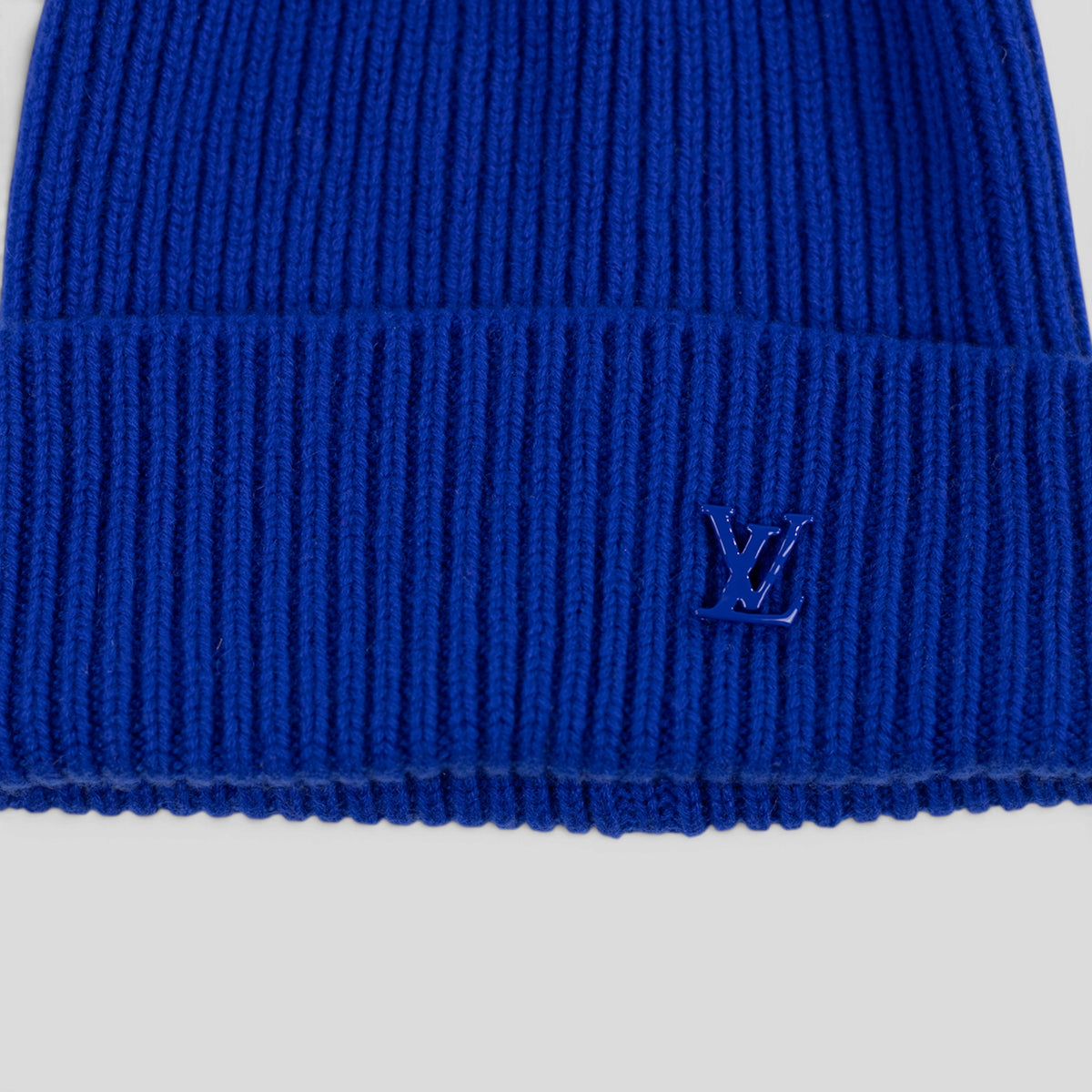 Louis Vuitton LV Badge Beanie in Blue