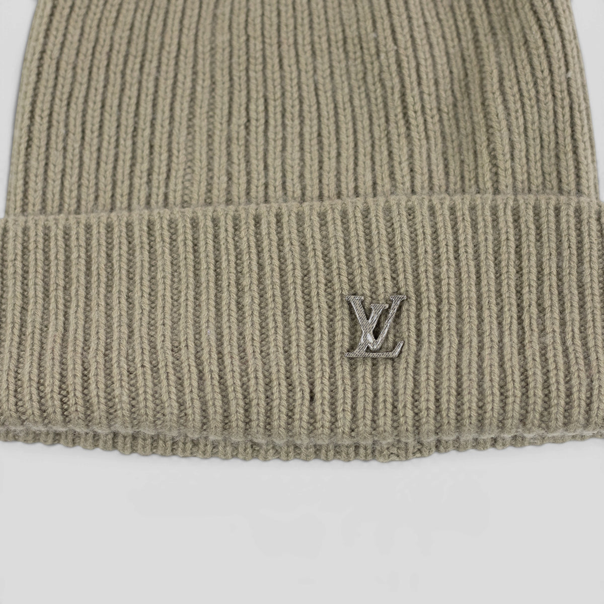 Louis Vuitton LV Badge Beanie in Tan