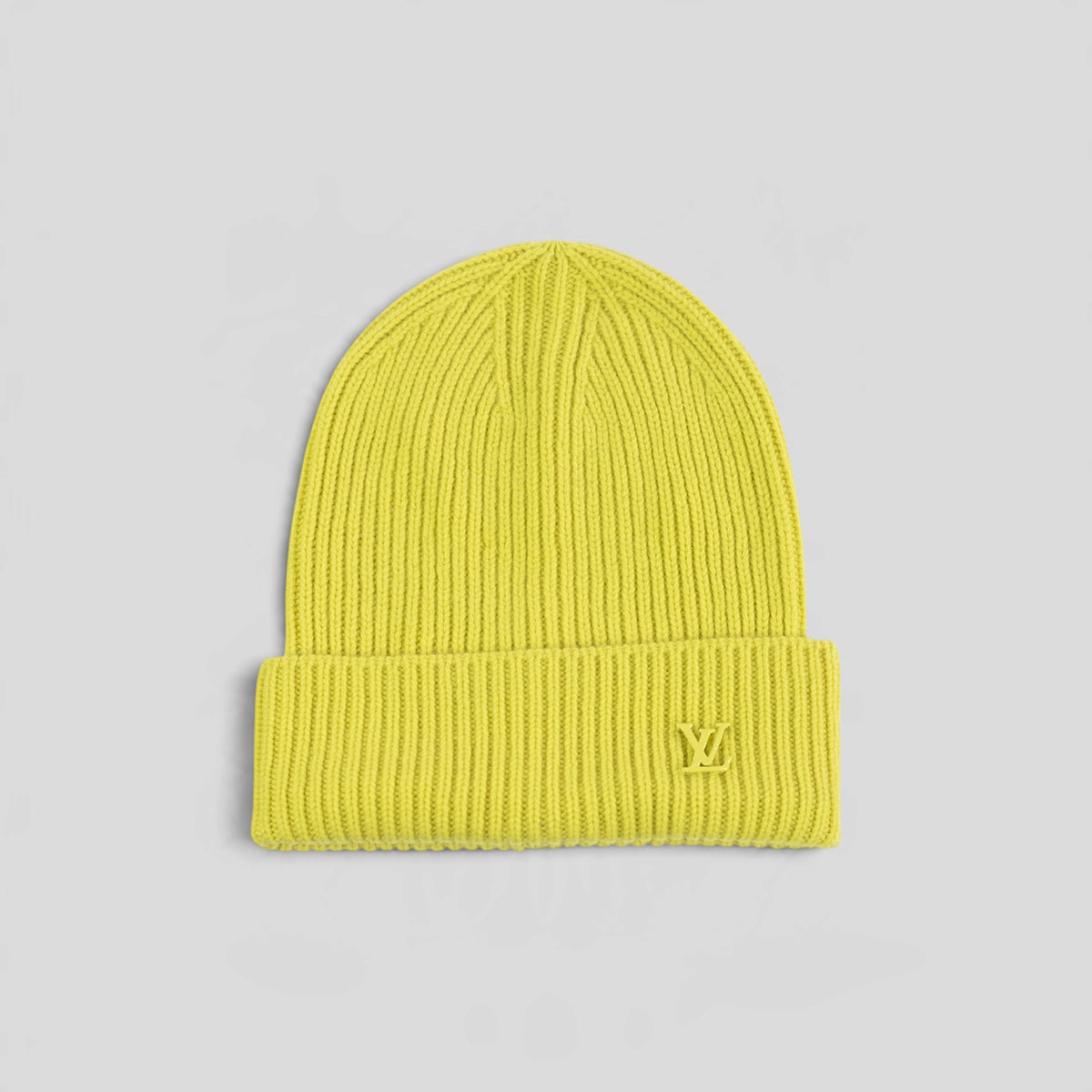 Louis Vuitton LV Badge Beanie in Yellow