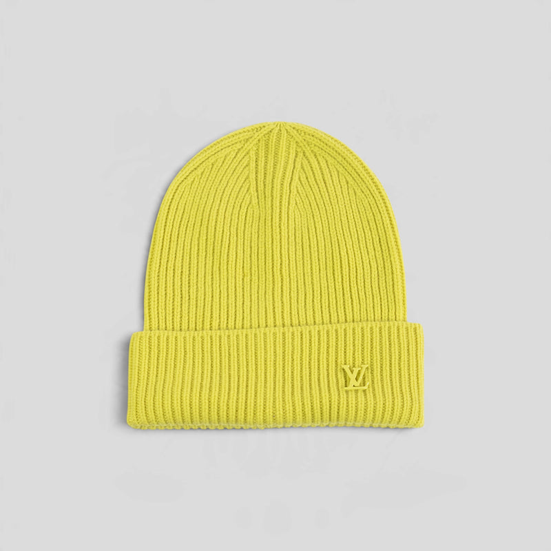 Louis Vuitton LV Badge Beanie in Yellow