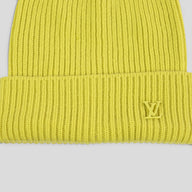 Louis Vuitton LV Badge Beanie in Yellow