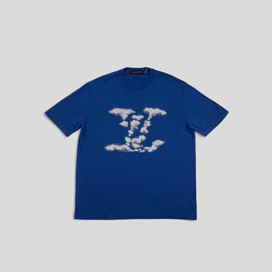 Louis Vuitton LV Cloud Jacquard Tee in Blue, authenticated Louis Vuitton at CLB XXIII