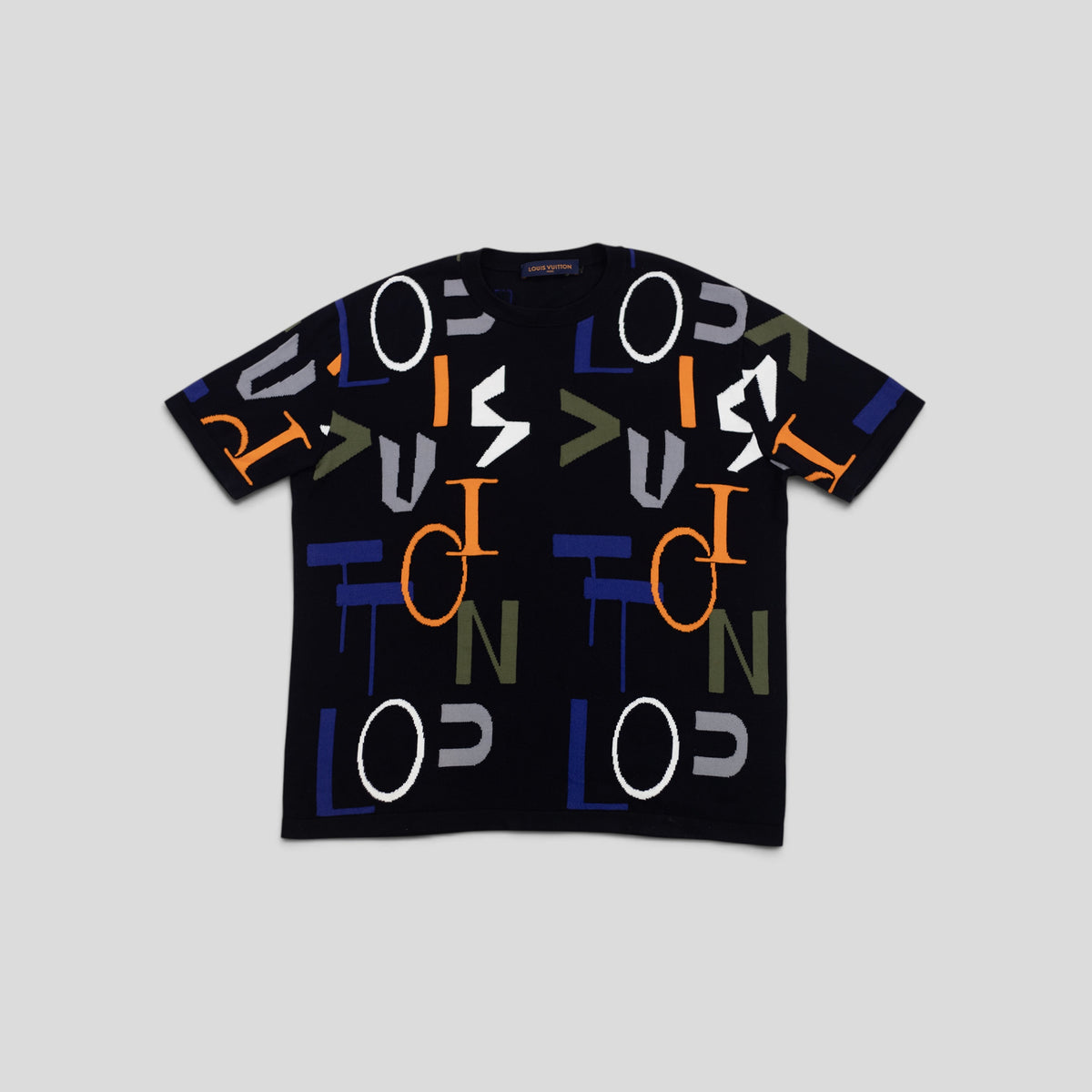 Louis Vuitton LV Electric Intarsia Tee in Black