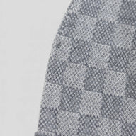 Louis Vuitton LV Embroidered Damier Beanie in Grey